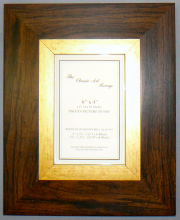 H Range - Walnut Gold Picture Frame