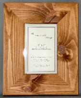 H Range - Flat Antique Wood Frame