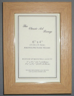 E Range - 1 Inch Flat Oak Picture Frame