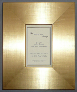 K Range - 3" Wide Flat Gold Picture Frames