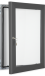 Slate Grey Lockable Pin Board Frame